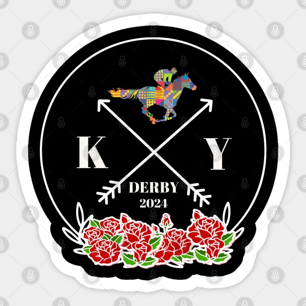 Derby horse 2024 derby party horse racing Sticker by BEZZAIM